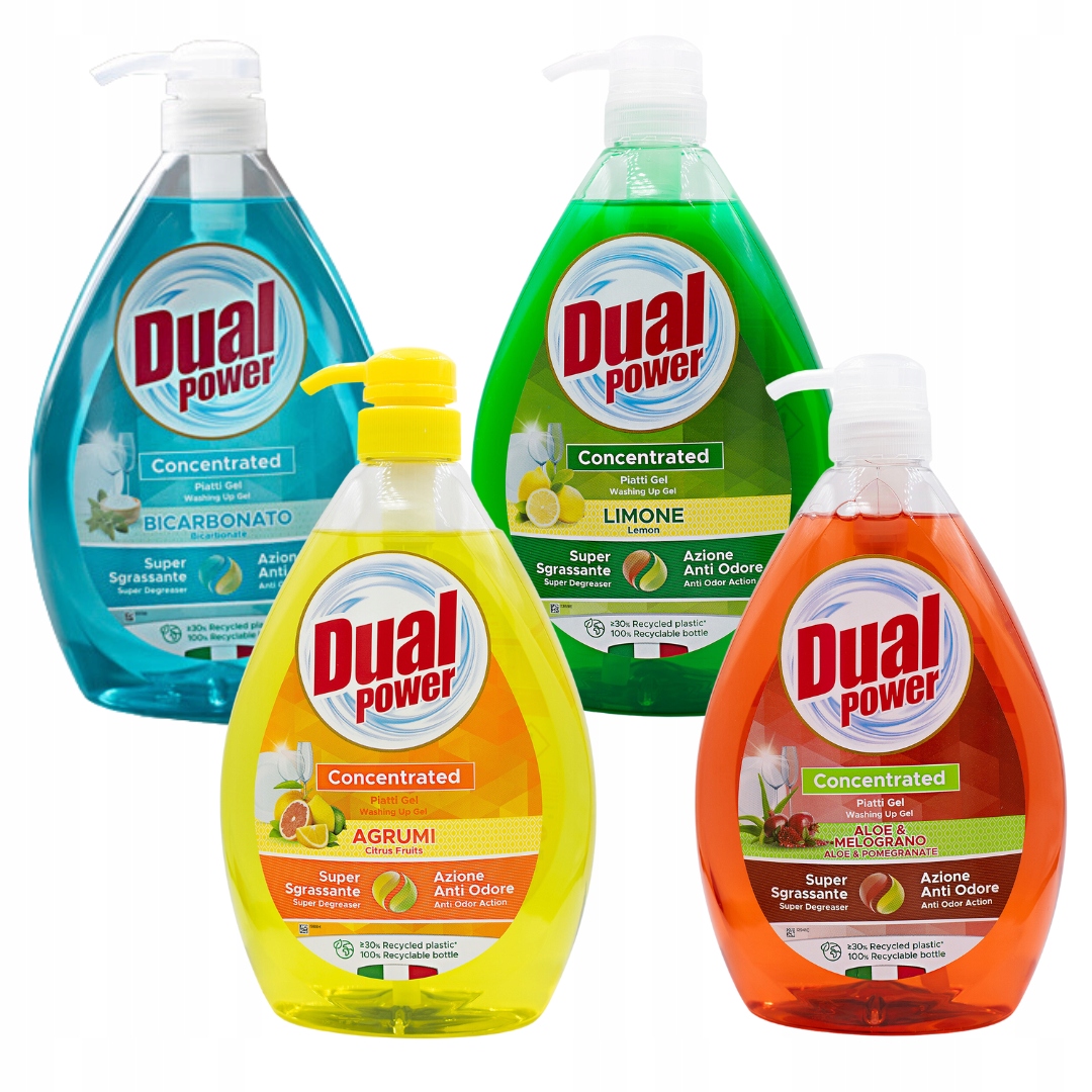 Levně Sada Dual Power 3+1 tekutý prostředek na nádobí