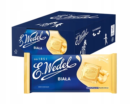 22 x Czekolada Biała 80 g E.Wedel