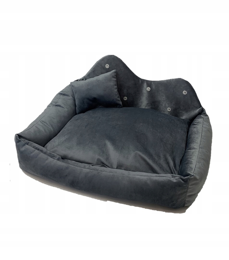 Levně Go Gift Prince šedá XL pelíšek pro zvířata 60 x 45 x 10 cm
