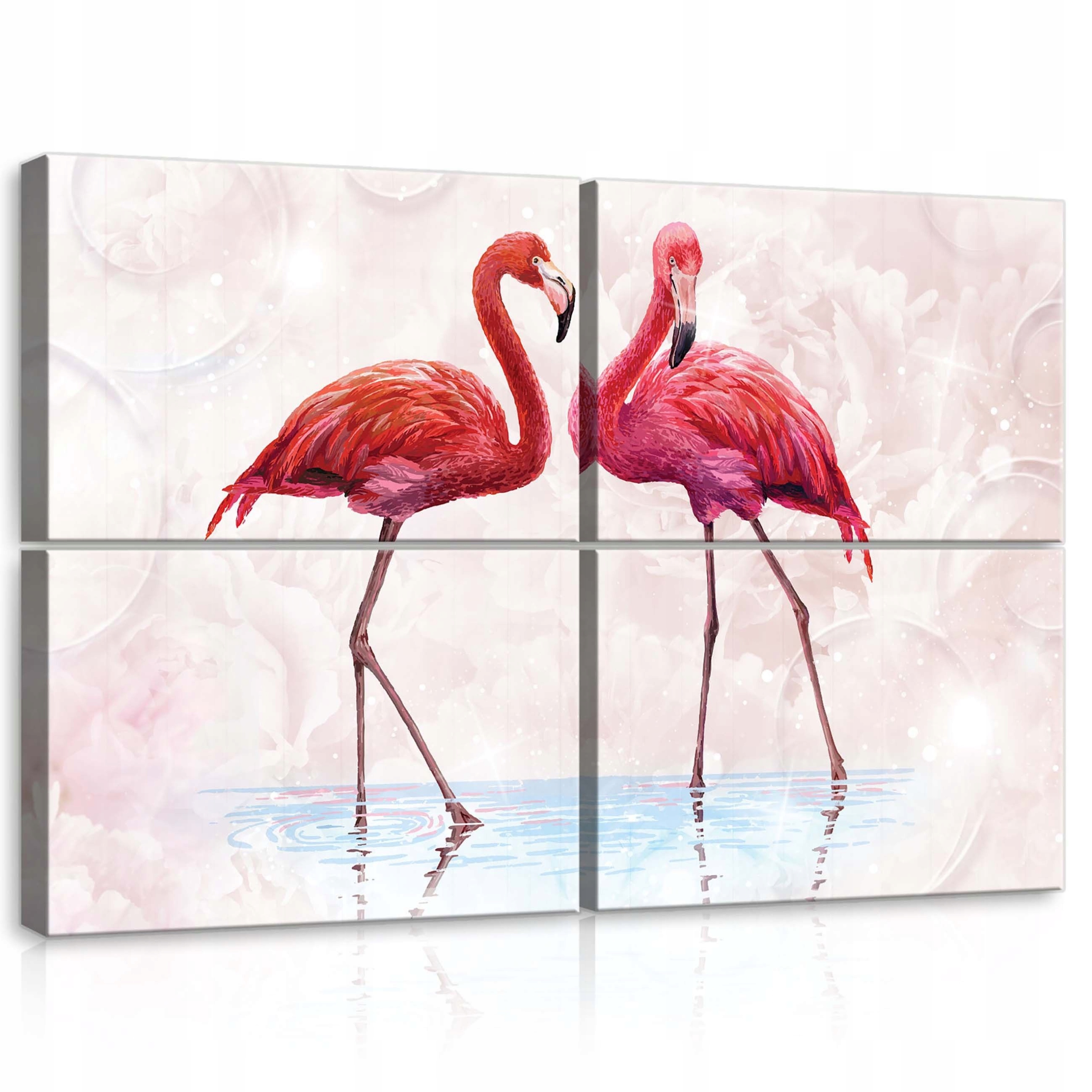 Obraz 120x80 Ružové plameniaky pár plameniakov moderný jemný pokoj