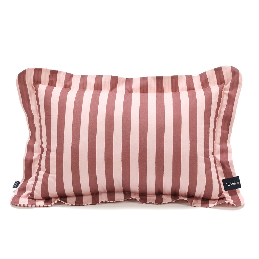 La Millou Poduszka do spania Bamboo Stripes Pink XL