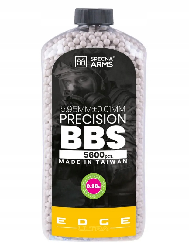 Specna Arms Edge Ultra Bio precyzyjne kulki 0,28g 5600szt. Butelka