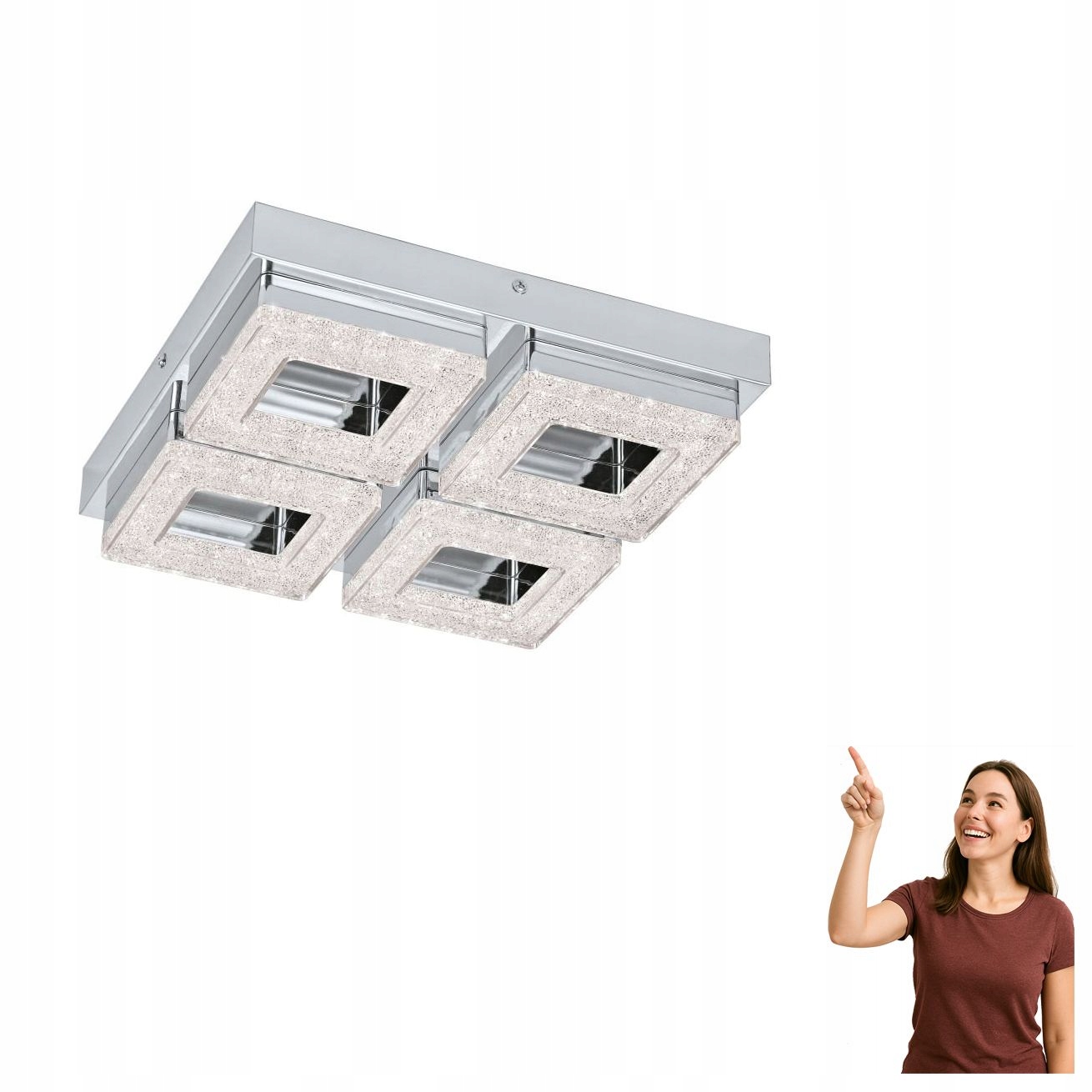 Led stropná lampa 4x3,5W Fradelo 95657 Eglo