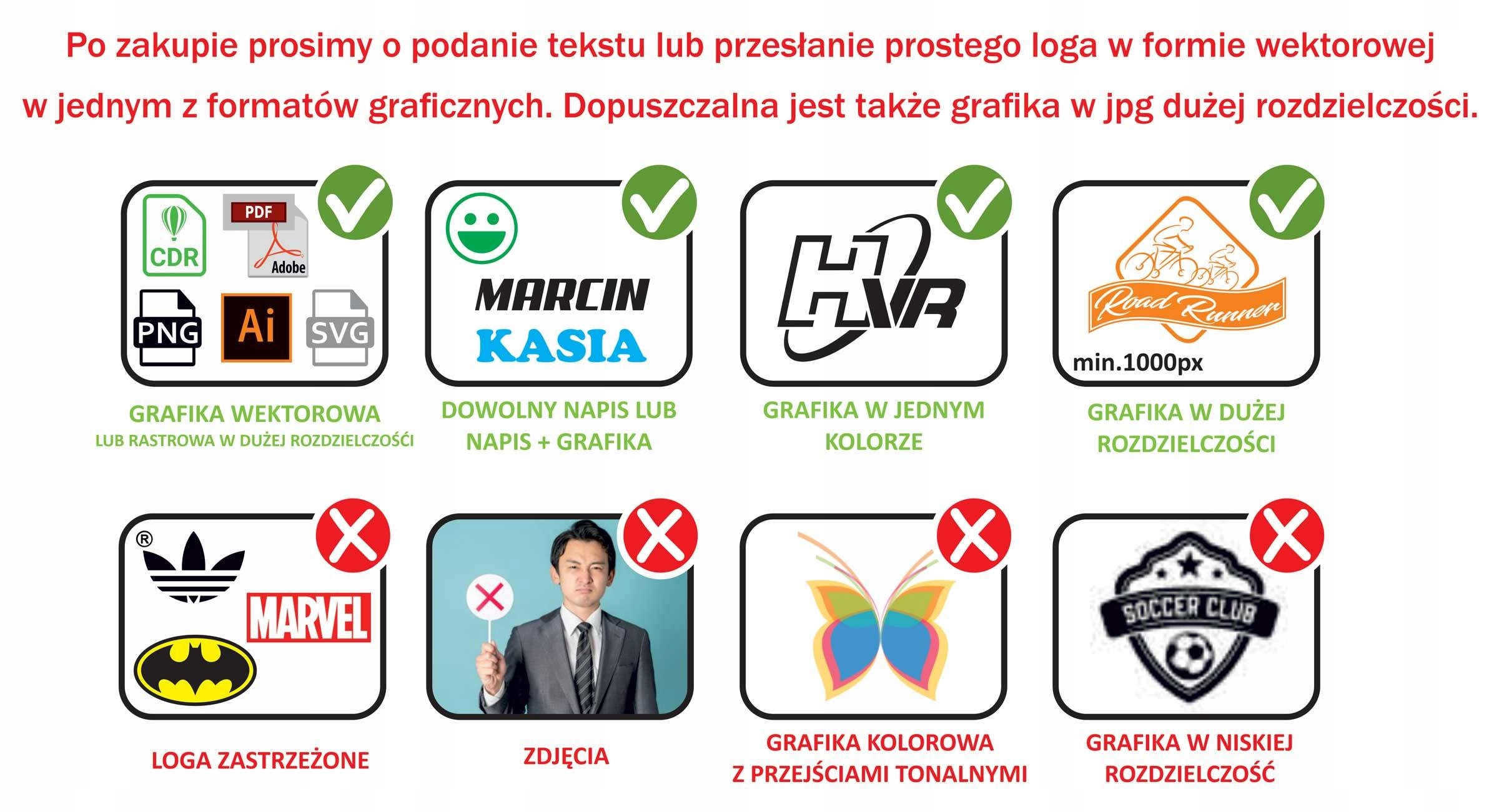 Treningowy T-shirt z Twoim odblaskowym nadrukiem Kolor dominujący czarny