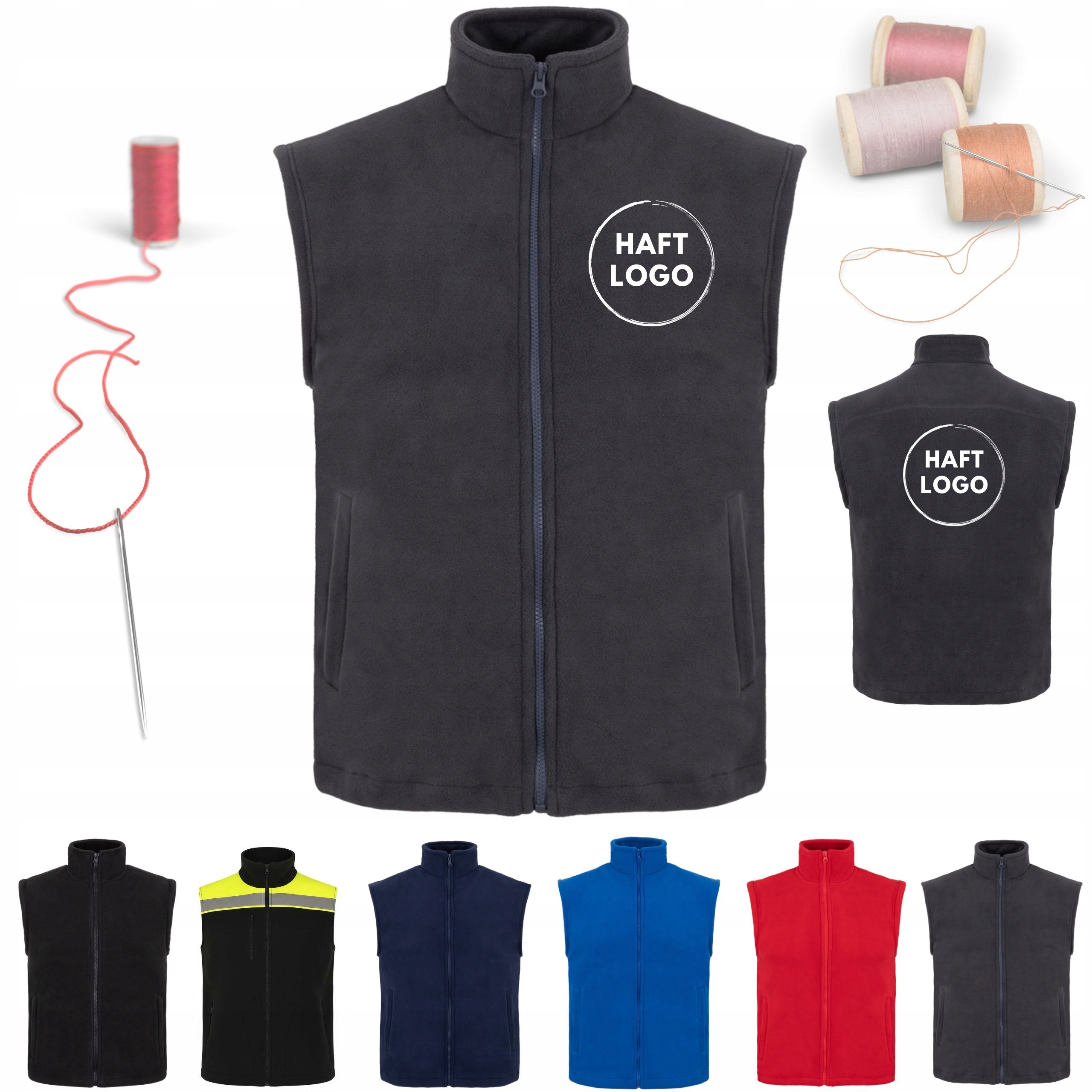 Polarová vesta s logem firmy unisex s výšivkou a potiskem pro Firmy Ekip 360 g/m²