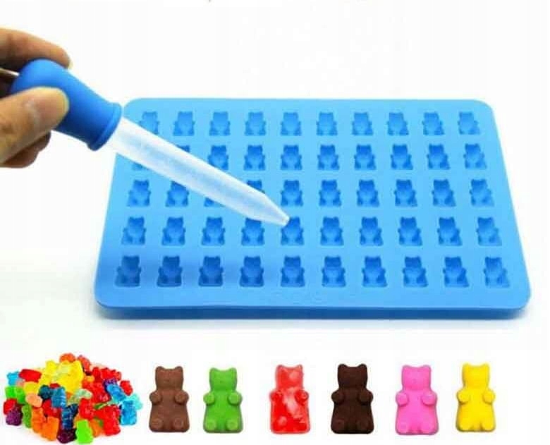 

Forma silikonowa Misie Żelki Miśki z pipetą