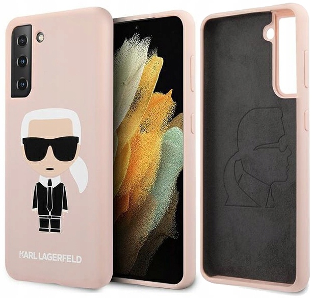 

Silikonowe Różowe Etui Karl Futerał Do Galaxy S21