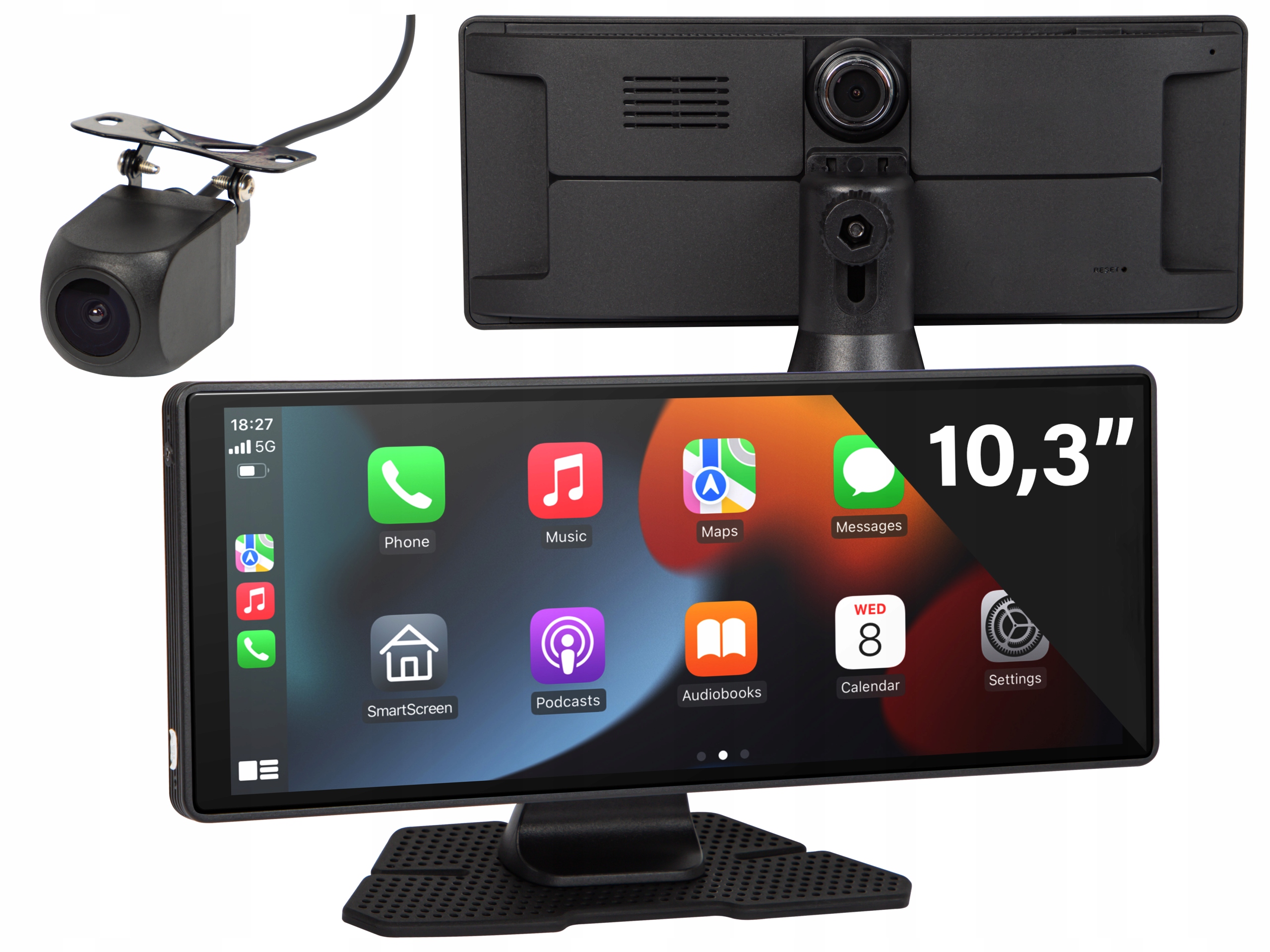 Radio Samochodowe Stacja Multimedialna Monitor Carplay Kamera Android Auto