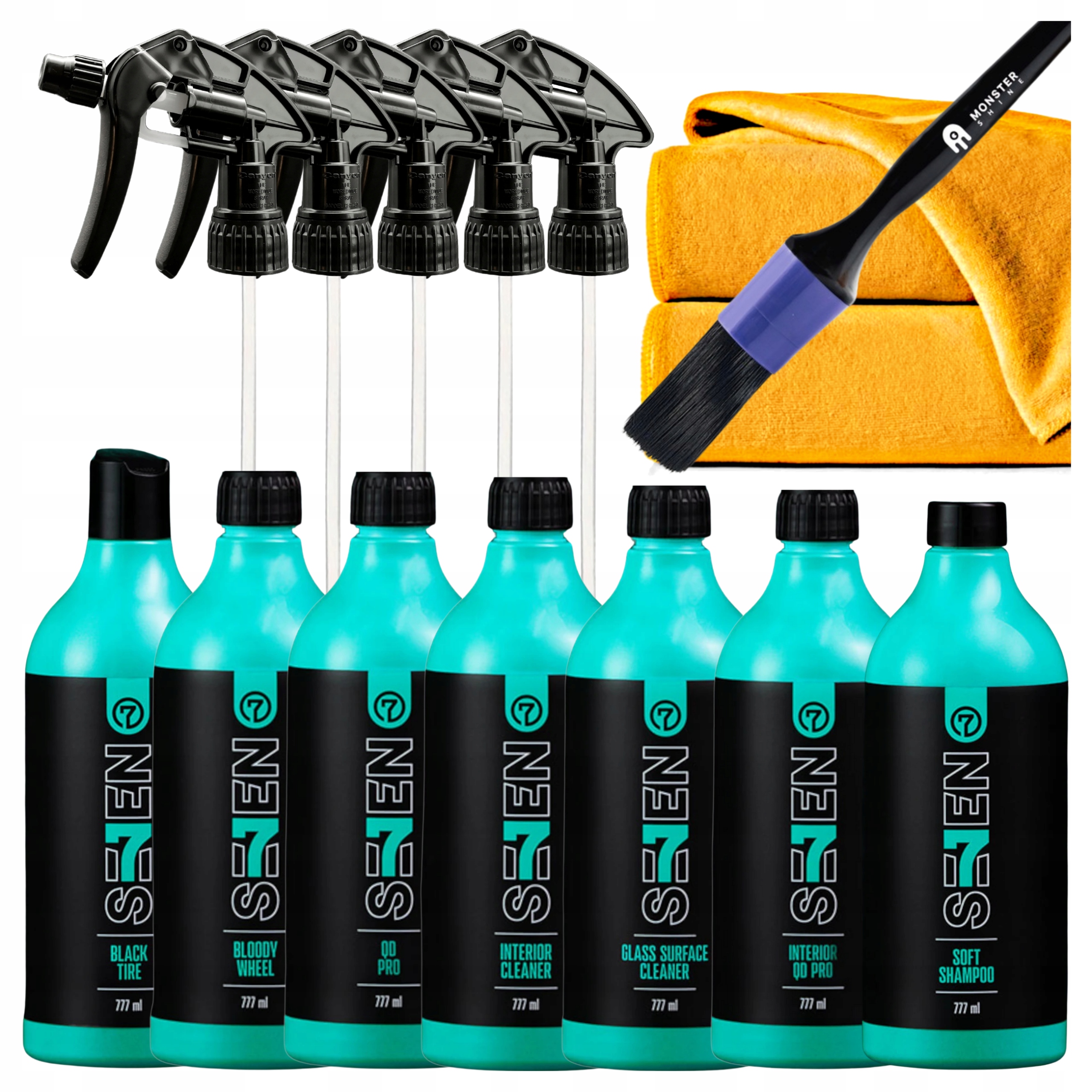 Seven Sada kozmetických prípravkov na umývanie auta a čistenie Buddha