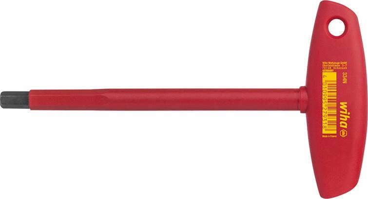 Klucz imbusowy z rękojeścią poprzeczną Hex 4x150mm izolowany Vde Wiha