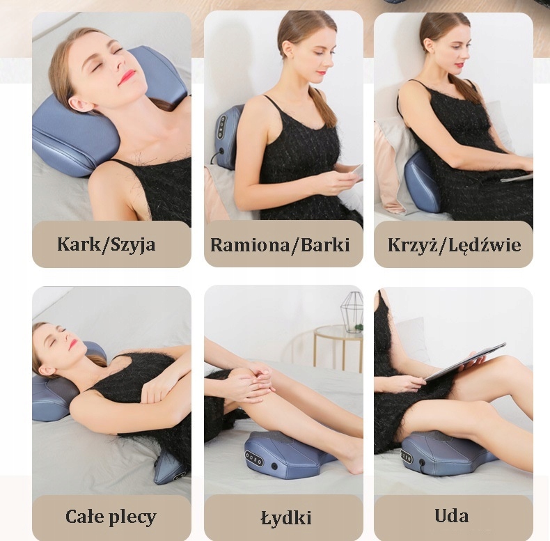 MASAŻER DO MASAŻU PLECÓW SZYI KARKU CIAŁA GRZANIE Stan opakowania oryginalne