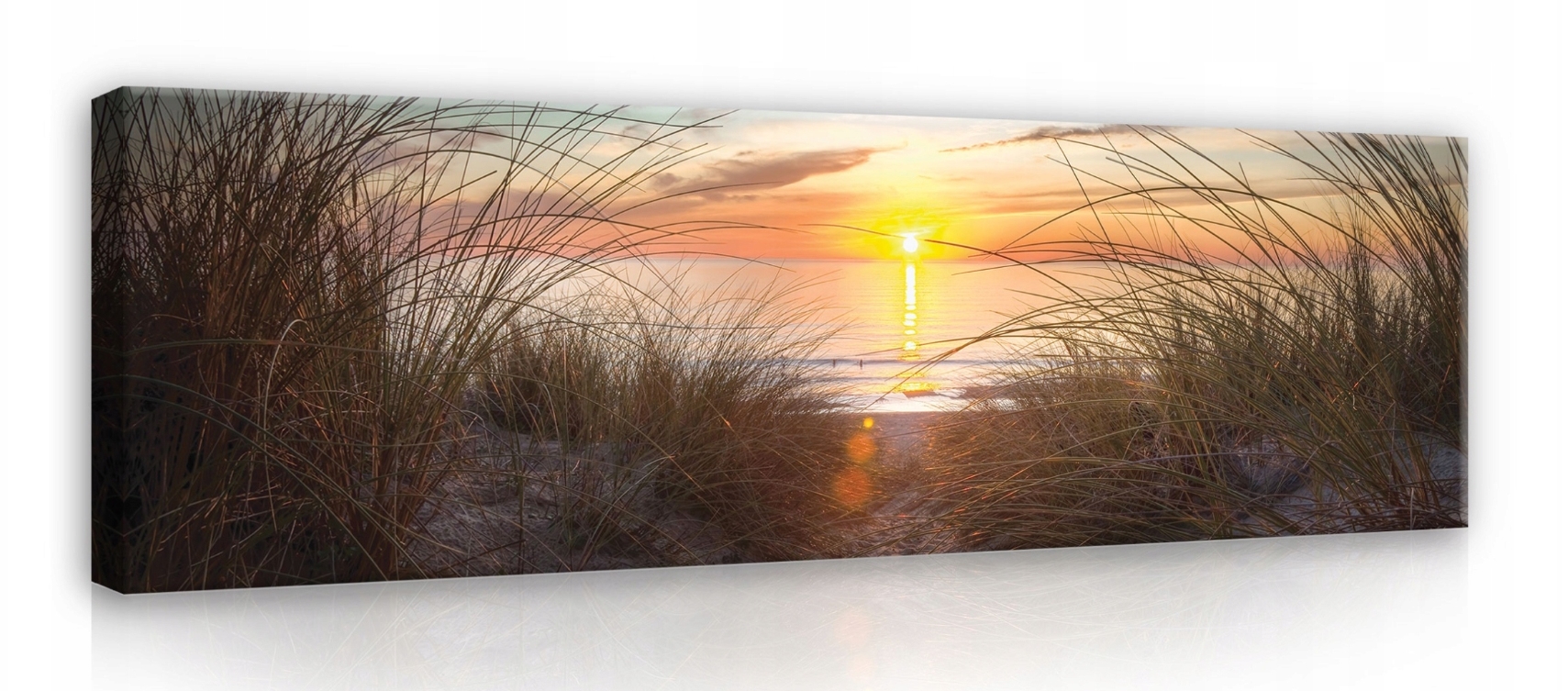 Obraz 145x45 Západ slunce moře pláž písek klid příroda léto večer