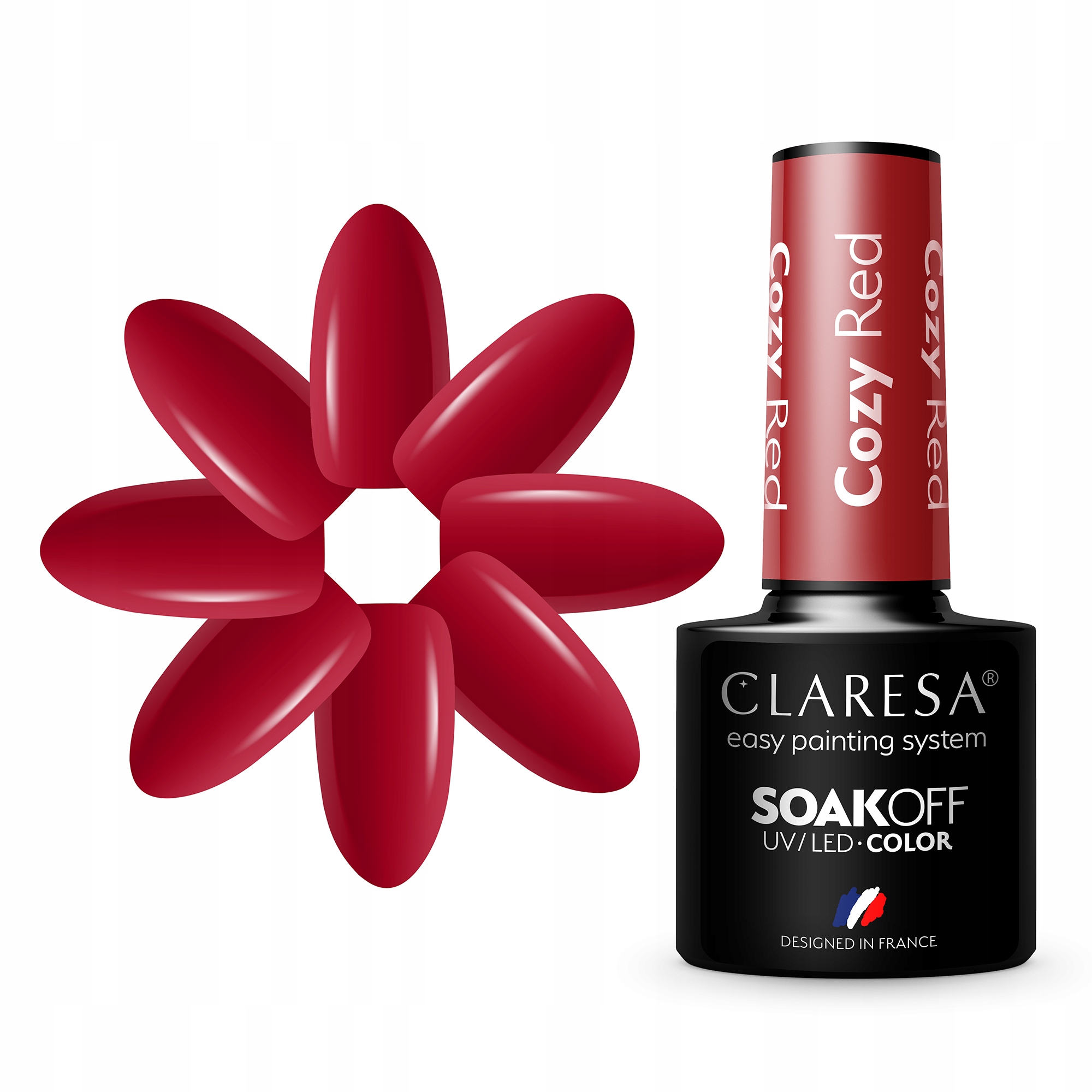 

Claresa Czerwony Lakier Hybrydowy 5ml Cozy Red 206