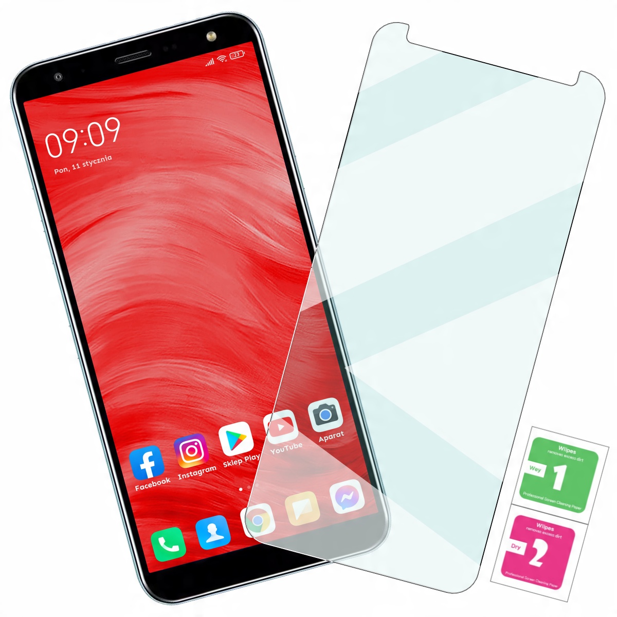 

Szkło Hartowane Ochronne Szybka na Ekran do Lg K40