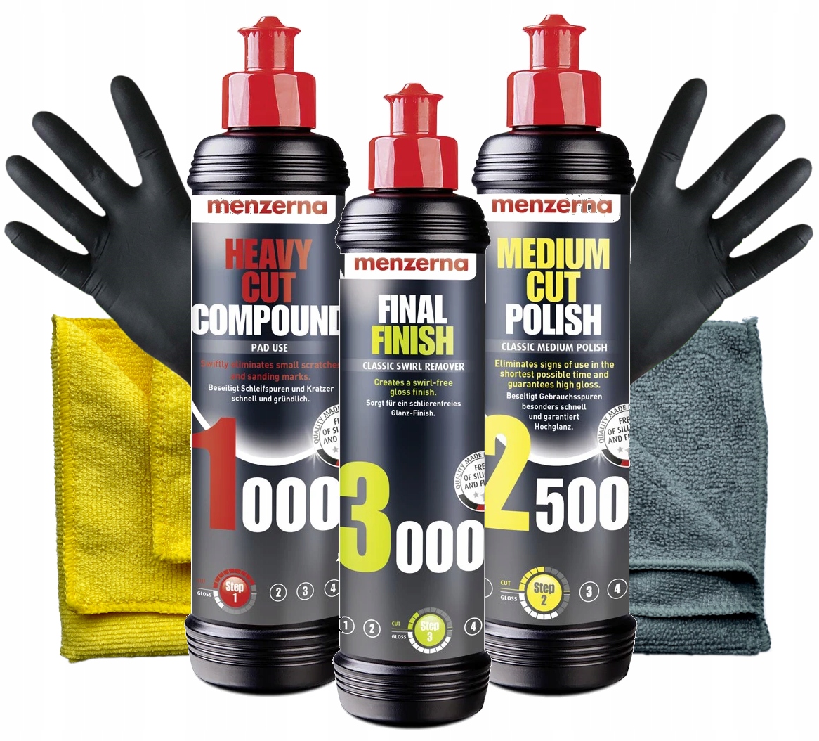 

Menzerna Zestaw Past Polerskich 1000 2500 3000