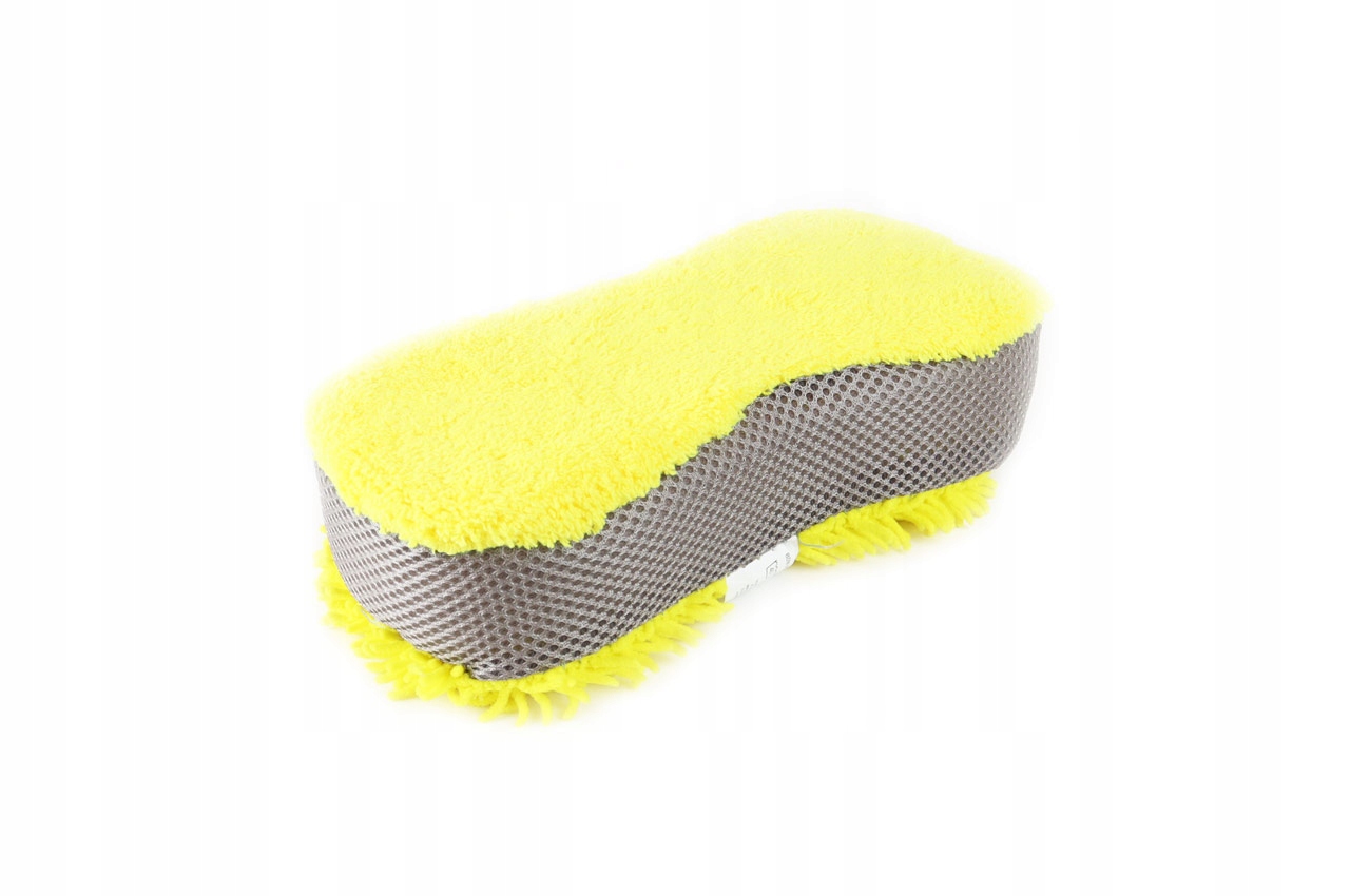 

Gąbka do mycia z mikrofibry żółta 63g 23x10,5x5cm