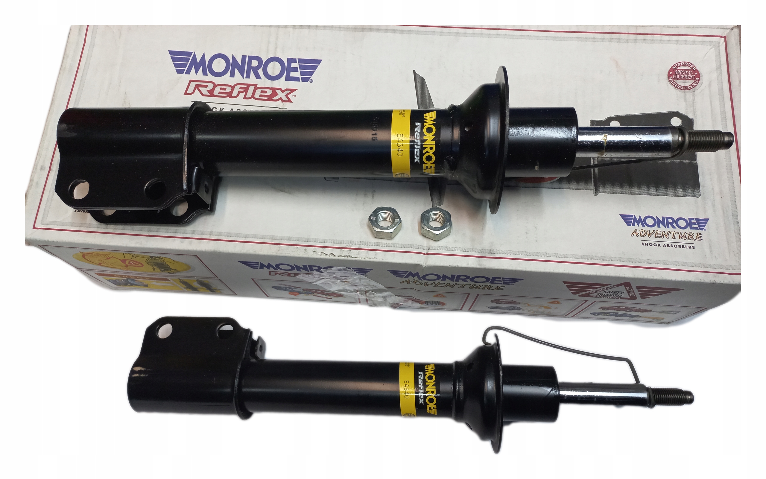 E4340 - 2X ПЕРЕДНІ АМОРТИЗАТОРИ RENAULT MEGANE І SCENIC 96-