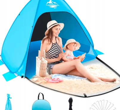 Stan Pop-up Mušle UV50+ 2-3 Osoby Lehký Skládací