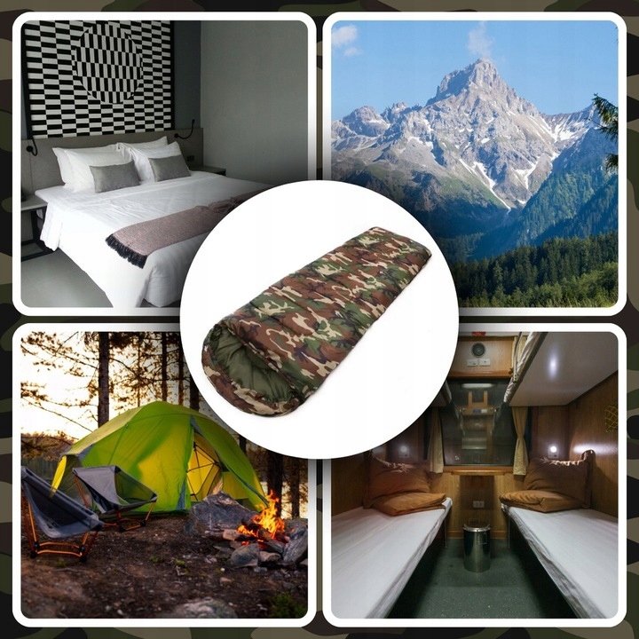 ŚPIWÓR TURYSTYCZNY MUMIA CIEPŁY LEKKI KOŁDRA Z KAPTUREM + POKROWIEC 2W1 Rodzaj syntetyczne