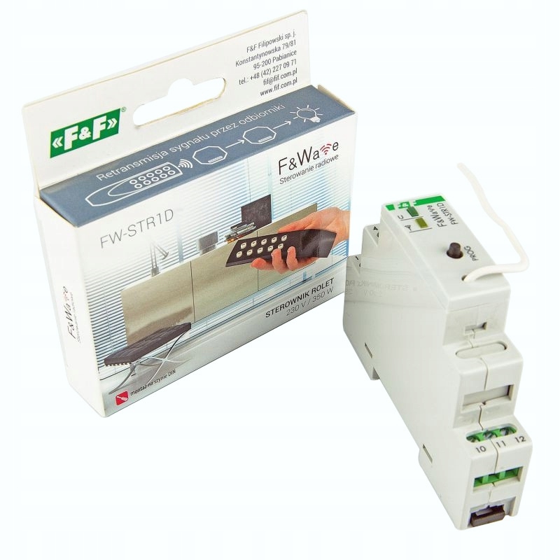 Rádiový Ovladač Rolet Kolejnice Th FW-STR1D F&f