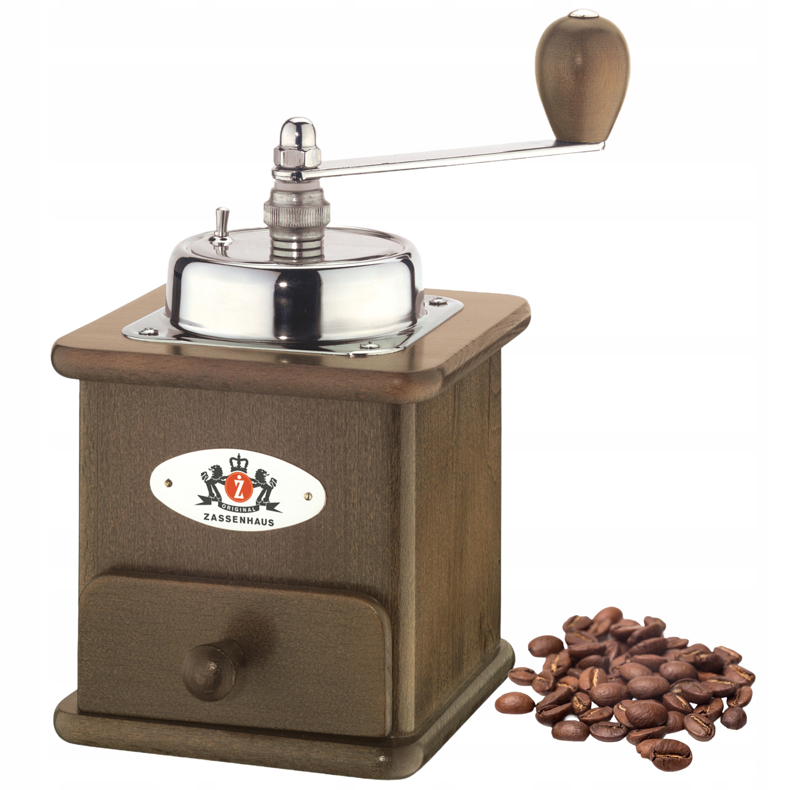 

Młynek do Kawy ręczny Zassenhaus drewno bukowe