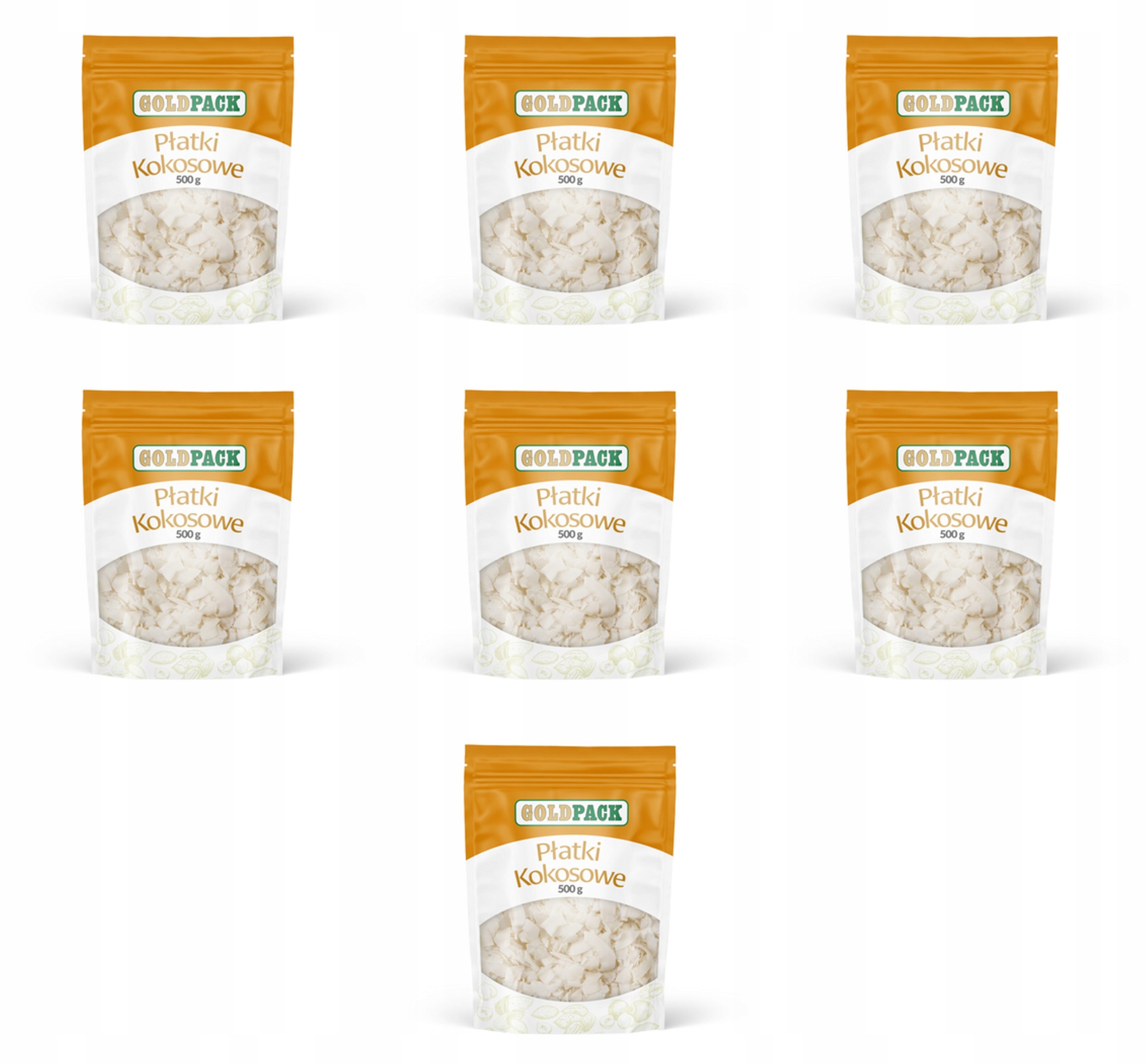 GoldPack Kokosové vločky 500 g X7