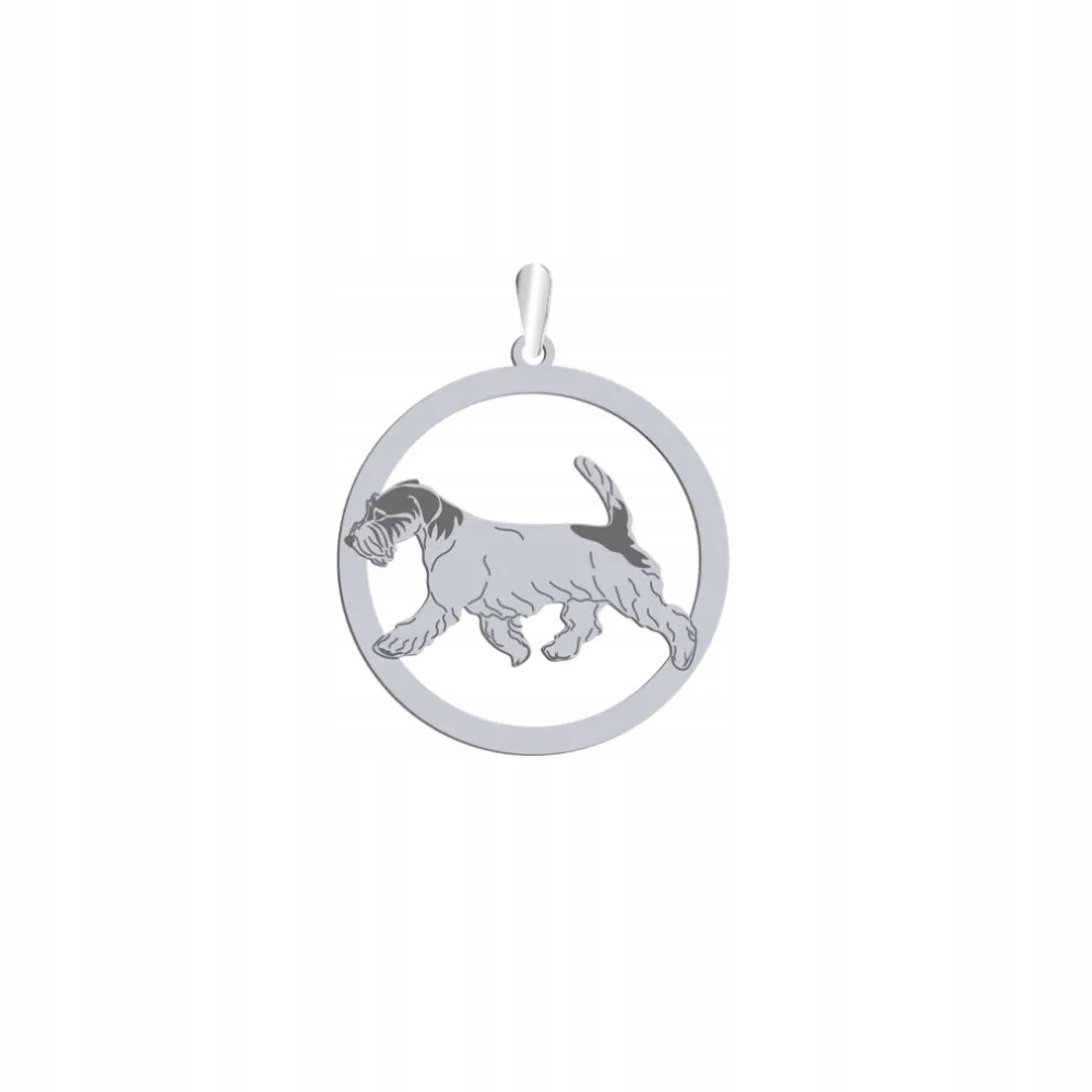 Stříbrný přívěsek s Jack Russell teriérem Hrubosrstý 925 Šperky Gravírování
