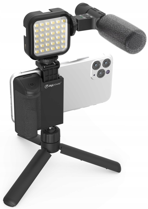 Uchwyt statyw Digipower Follow Me Vlogging LED Kod producenta DPS-VLG4