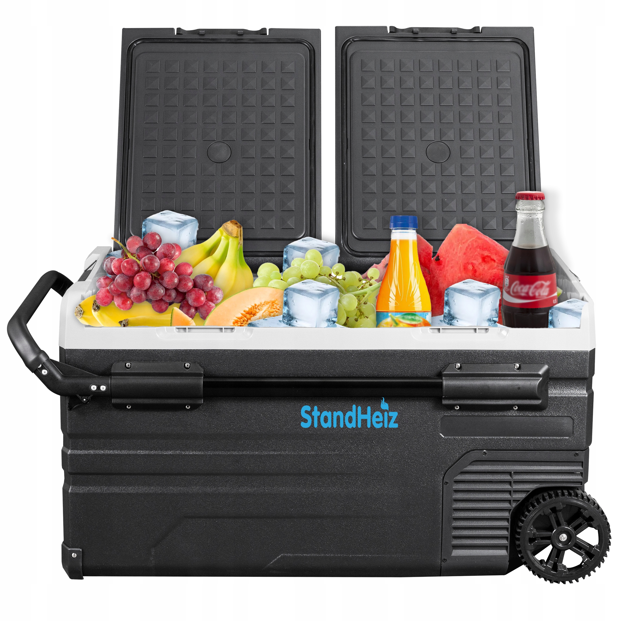 Lodówka Kompresorowa Przenośna 75L Turystyczna 80W Zamrażarka 12V 24V 230V