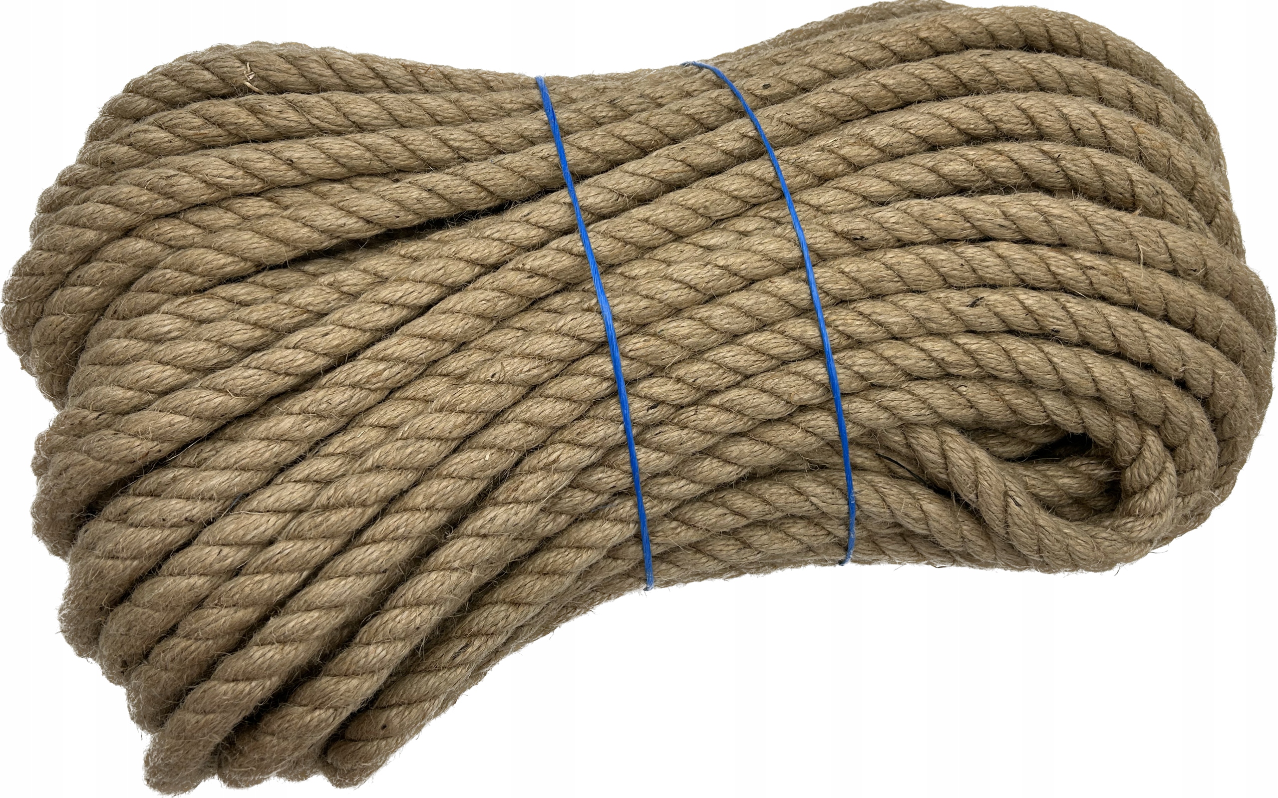 Jutové lano kudrnaté 20 mm 50 m, dekorativní námořnické