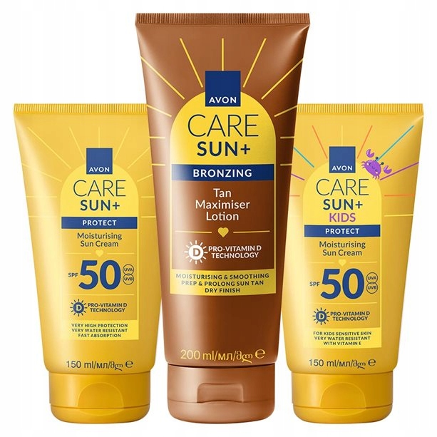 Avon Care Sun Sada 3 Tělových Kosmetických Přípravků