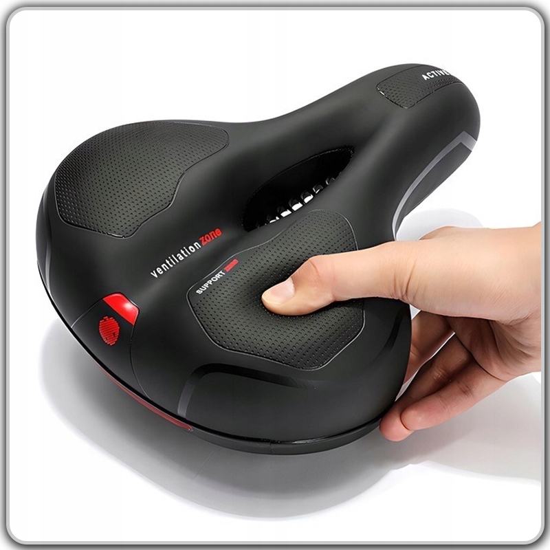 WYGODNE SIODEŁKO ROWEROWE PIANKA WYSOKO ELASTYCZNA + JARZMO DO MOCOWANIA Kod producenta MTB SIEDZENIE PIANKA ŻELOWE DUŻE DO ROWERU XL