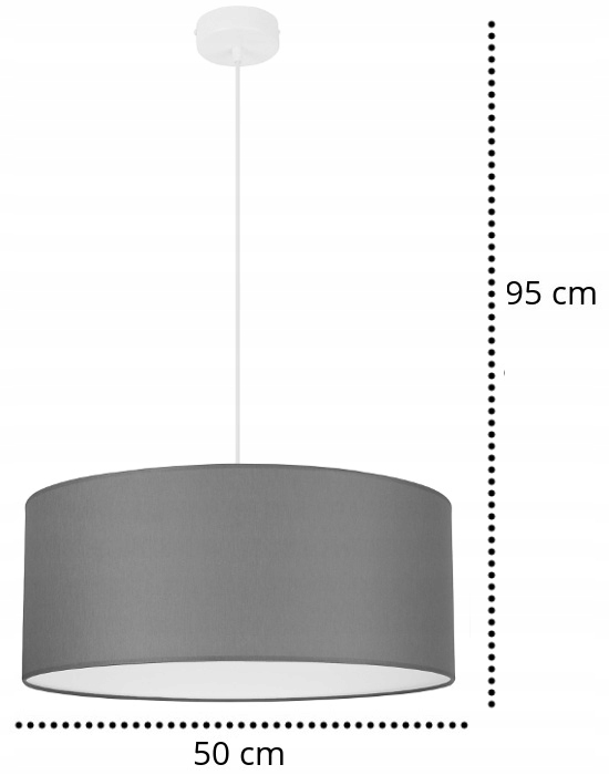 SUFITOWA LAMPA WISZĄCA ŻYRANDOL ABAŻUR ZWIS LED Rodzaj lampy Sufitowe - wiszące