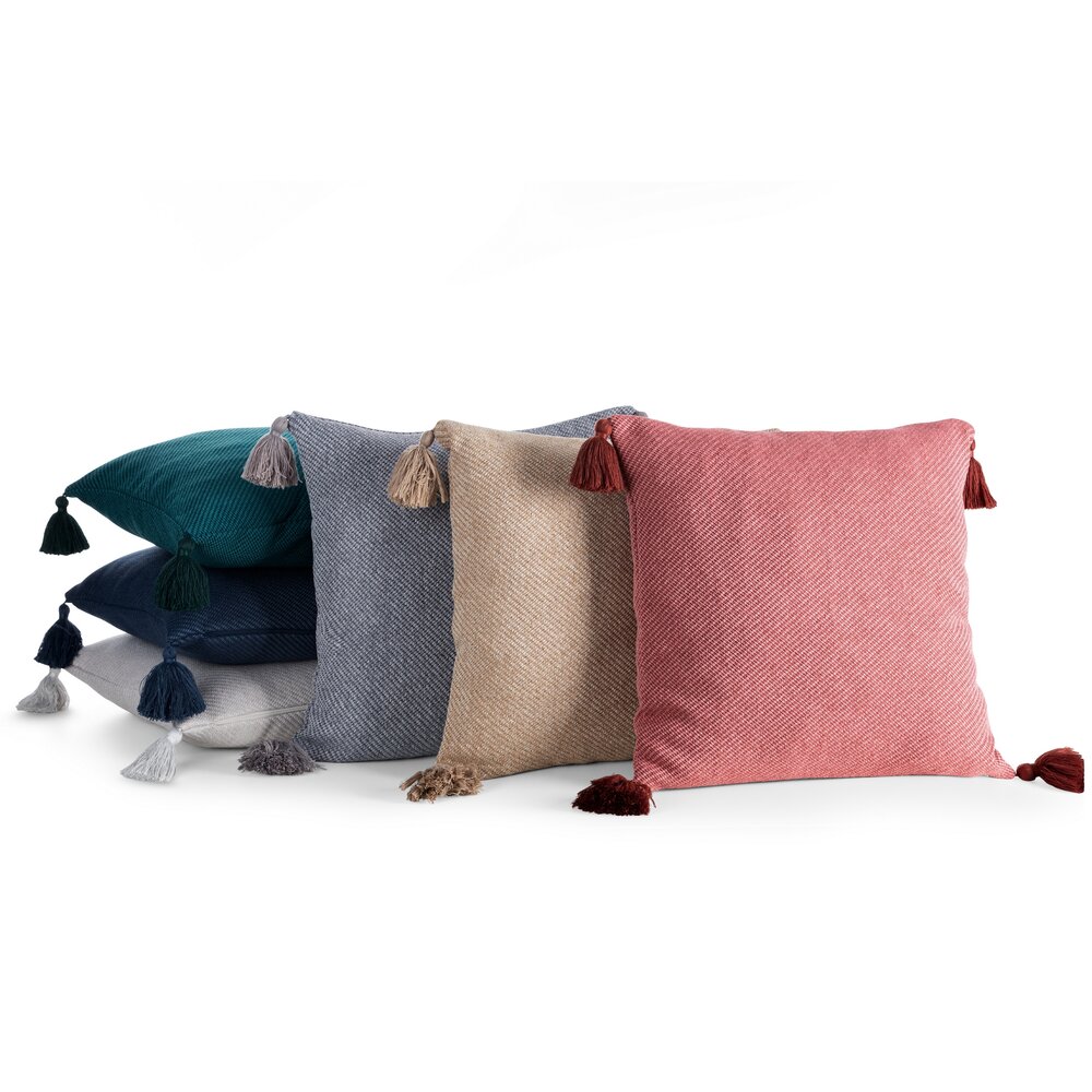 Poszewka kremowa 45X45 BOHO o strukturalnym wzorze Marka Eurofirany