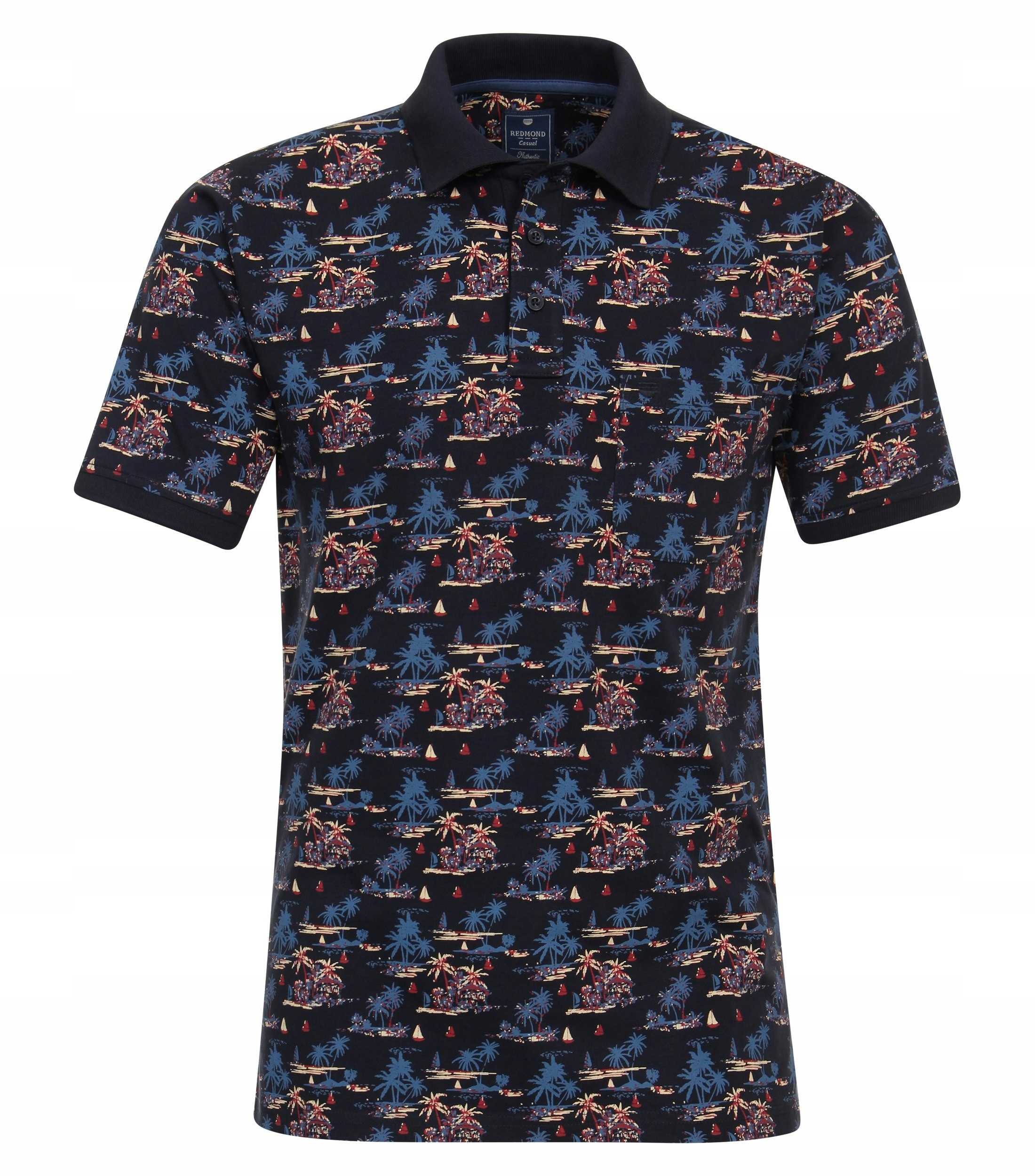 Redmond Velké Velikosti Polokošile Havajské 3XL obvod 138 Cm