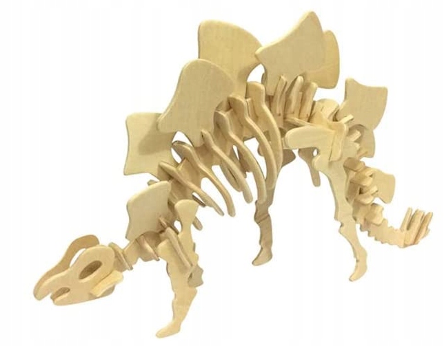 

Drewniane Puzzle 3D Dla Dzieci Dinozaury 4 Sztuki