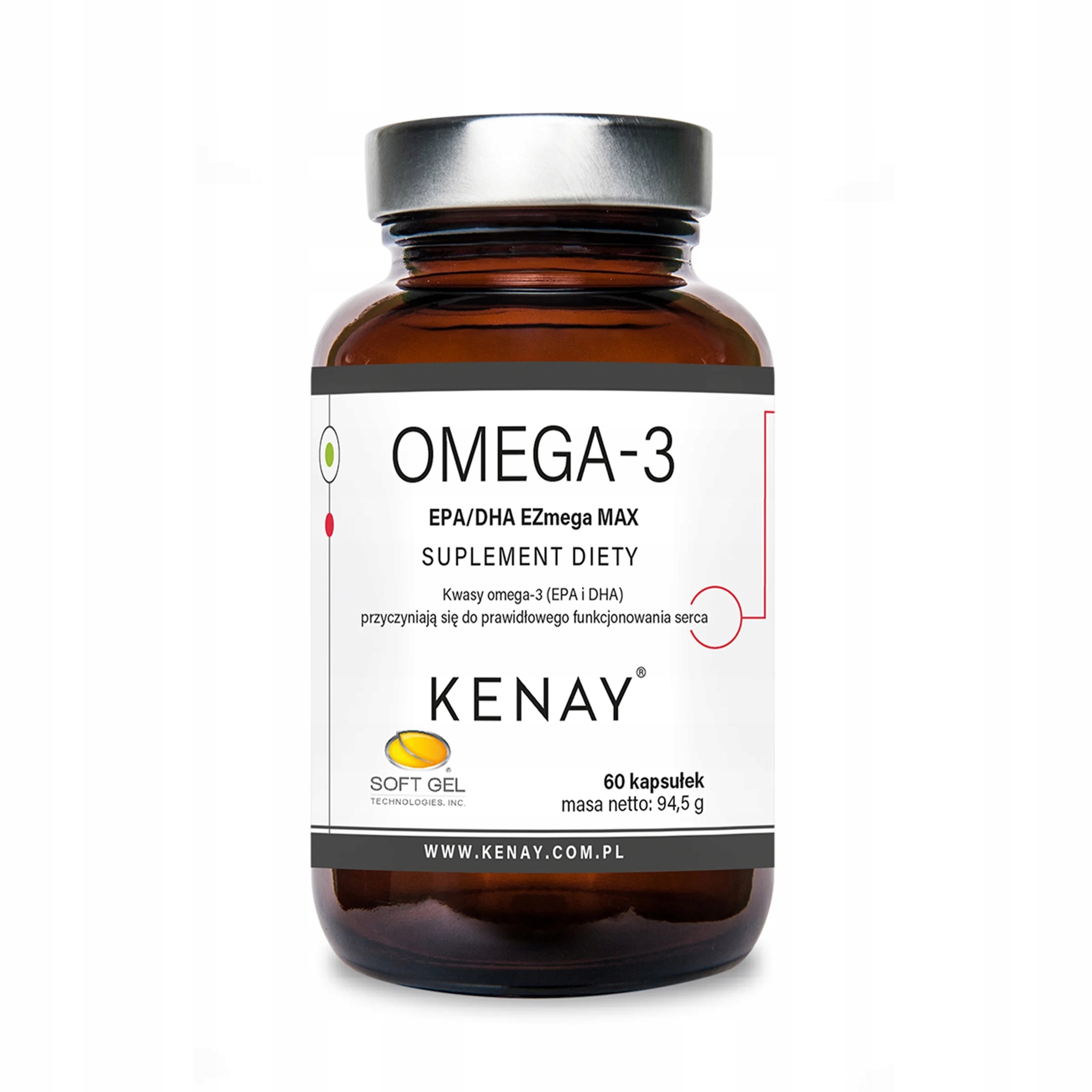 Kenay Omega-3 Epa/dha Ezmega Max 60 kapsułek
