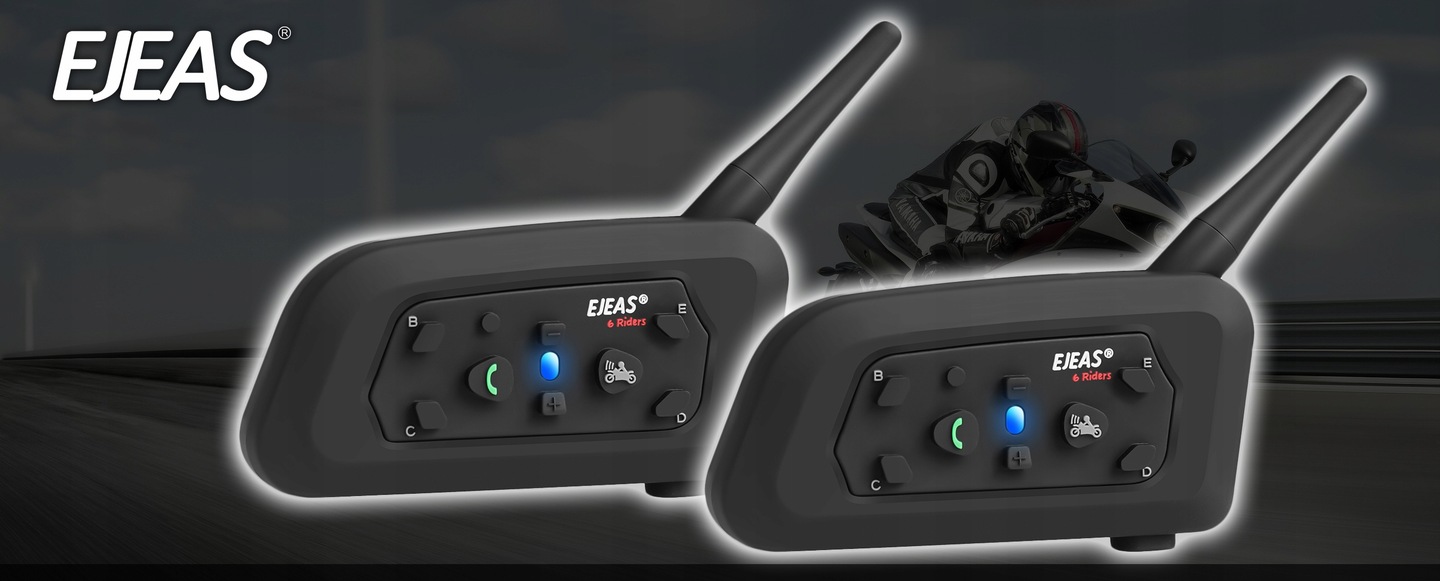 2x INTERKOM INTERCOM MOTOCYKLOWY EJEAS V6 PRO Bluetooth 5.1 NA KASK Numer katalogowy producenta EJEAS V6 Pro