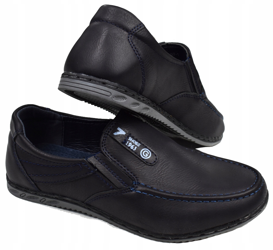 HAVER Nowe Granatowe PÓŁBUTY Mokasyny 20,5 cm - 33