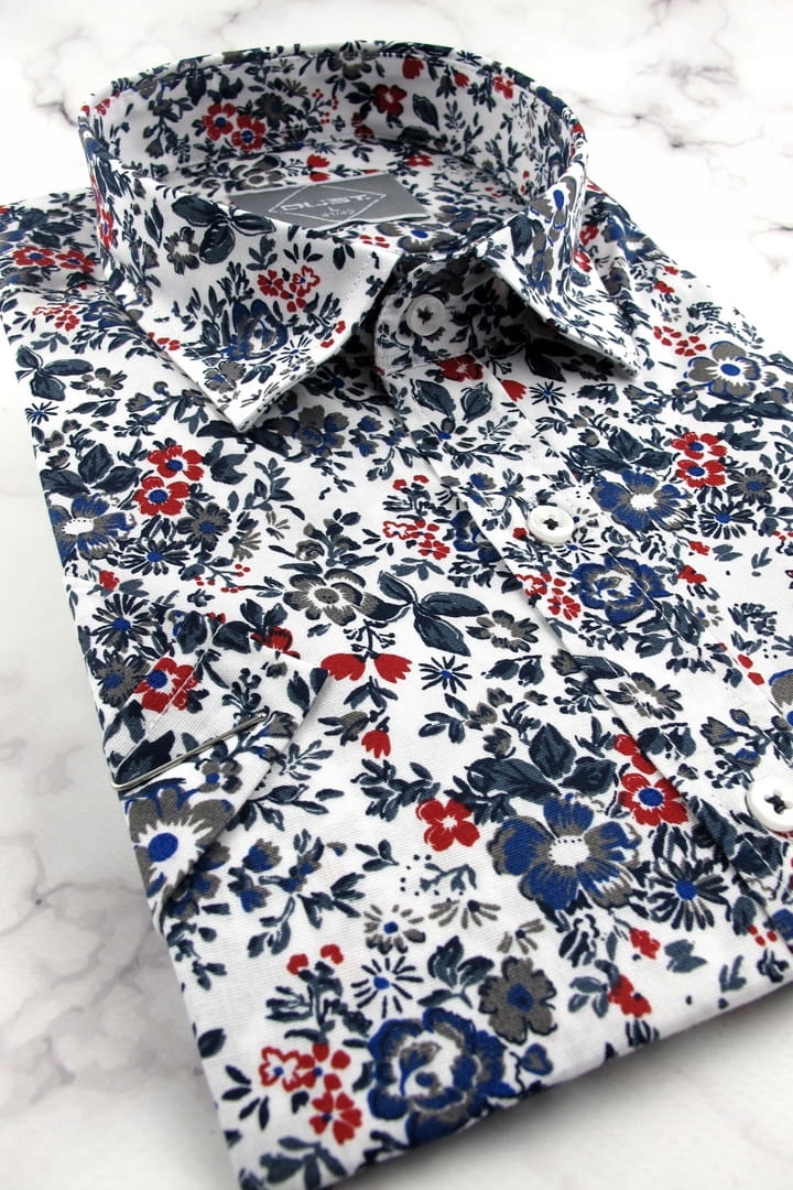 Koszula Męska Elegancka Wizytowa do garnituru P287 Rozmiar L