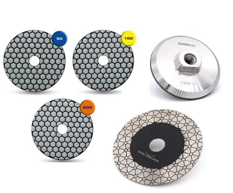 Sada Diamantových Kotoučů Pro Řezání A Broušení Sintrovaného Slinuté Dlažby Za Sucha