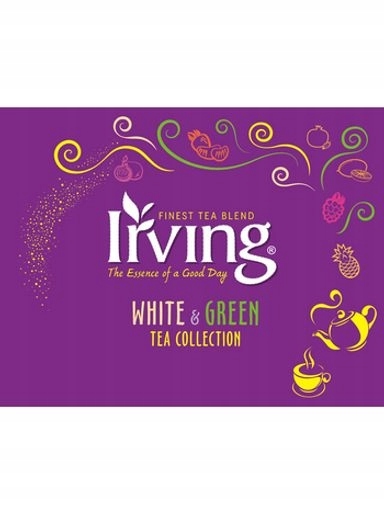 Irving Kolekce 6 bílých a zelených čajů (30 x 1,5 g)