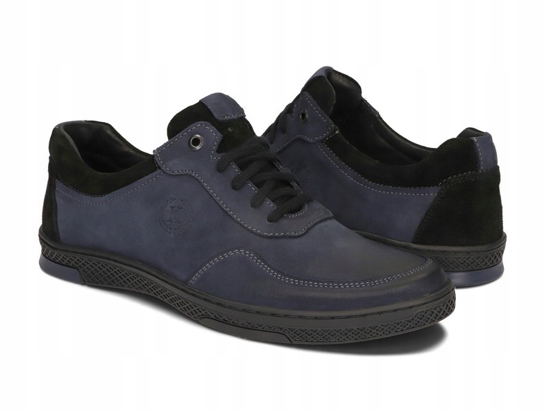 BUTY MĘSKIE SKÓRA CASUAL KOMODO 918 GRANATOWY 42 Model CASUAL
