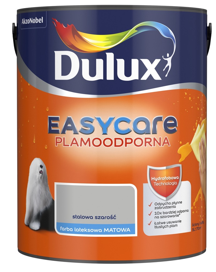 

Farba Dulux Easycare stalowa szarość, 5l