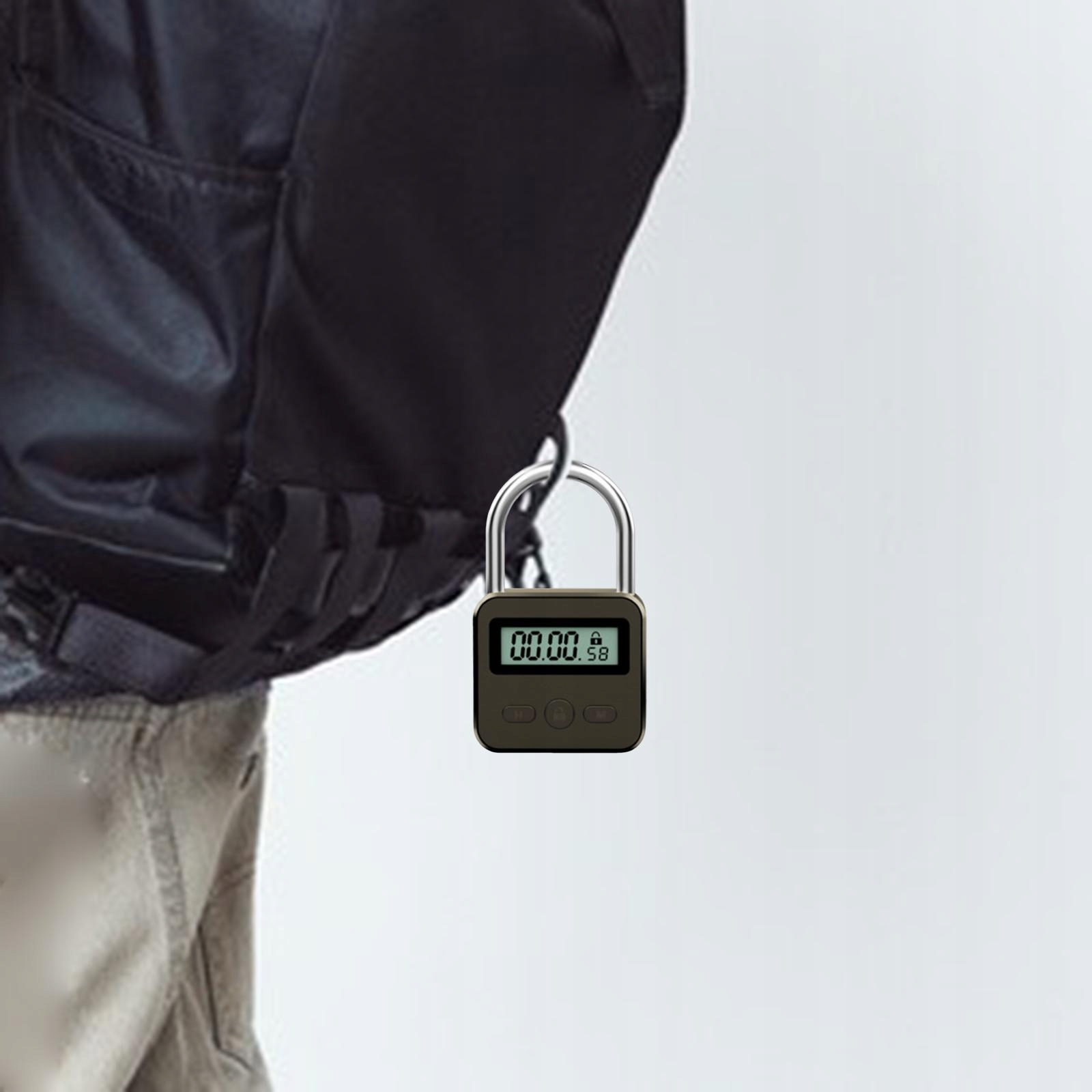 Kłódka z timerem USB do ładowania Maks. 99 godzin Wyświetlacz LCD Rodzaj inny