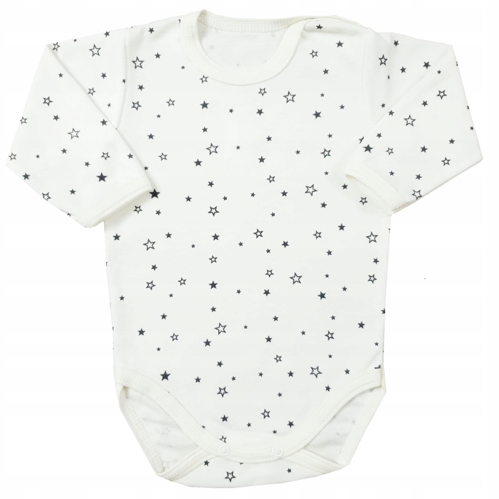 

Uniwersalne body niemowlęce Gwiazdki ecru r.68