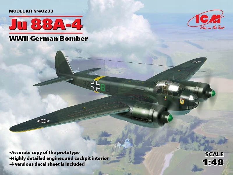 Ju 88A-4 německý bombardér 1:48