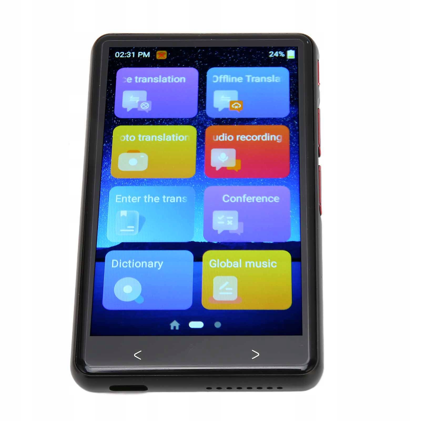 Přenosný Překladač Smart Translator 134 Jazyků Překlad Fotografií Fotoaparát MP3