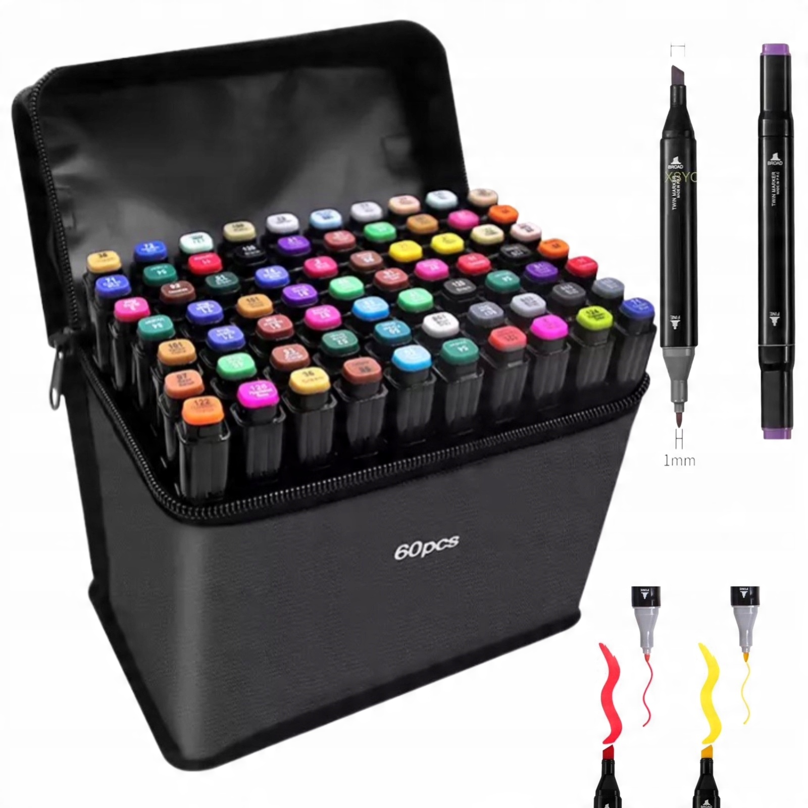 

Markery alkoholowe Touch Art Pro zestaw 60szt Etui
