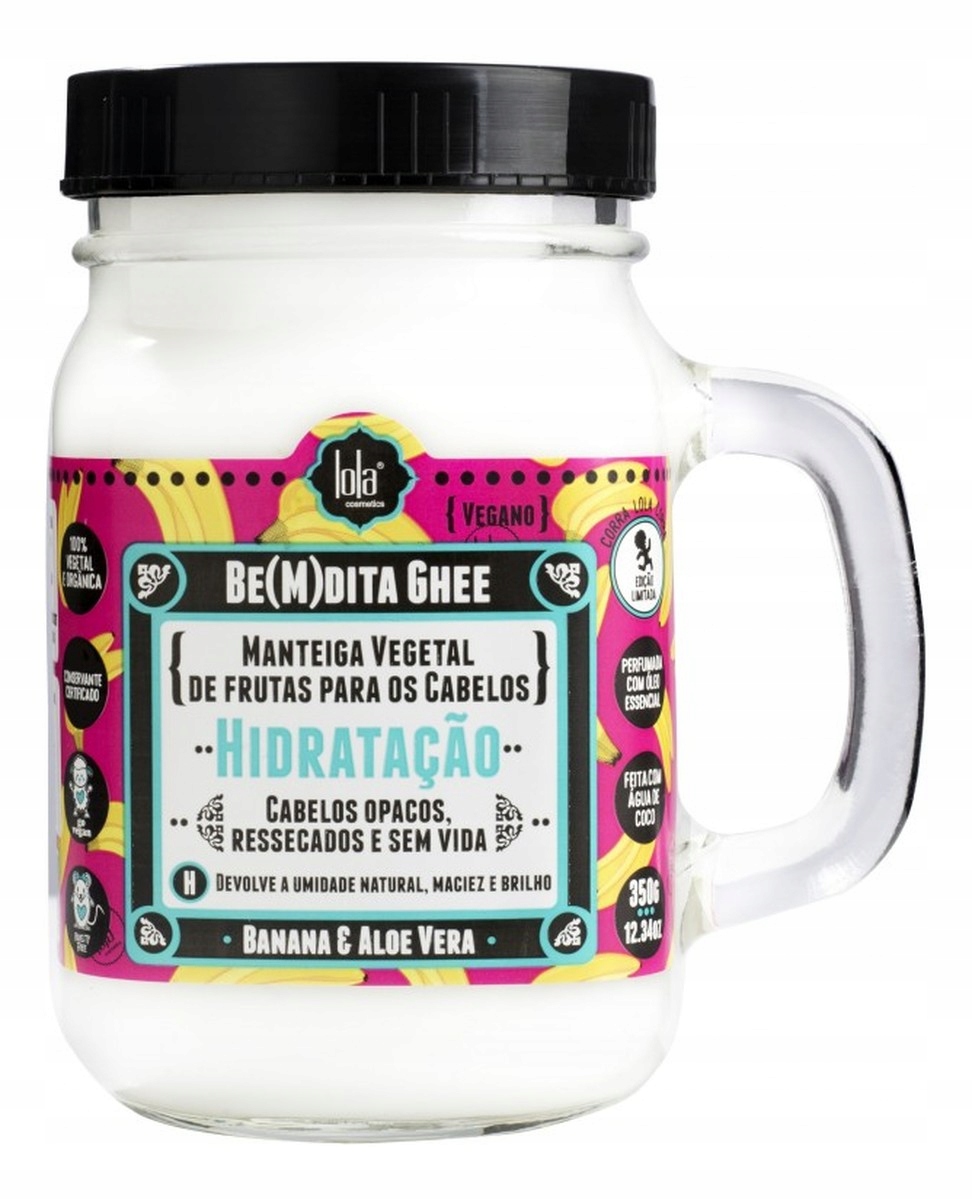 Lola Cosmetics Be(M)dita Ghee Hydratační maska na vlasy s banánem 350 g